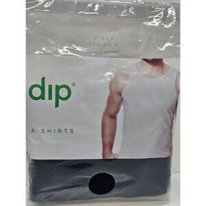 2 Pack Mens/ M Premium Cotton Tank Top A-Shirt Black Undershirt Tagless Gym Tank